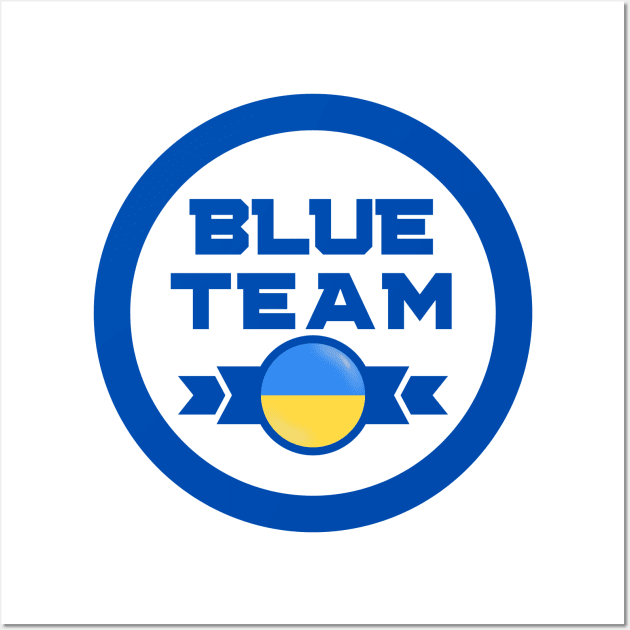 Cybersecurity Blue Team Ukraine Gamification Badge CTF Wall Art by FSEstyle